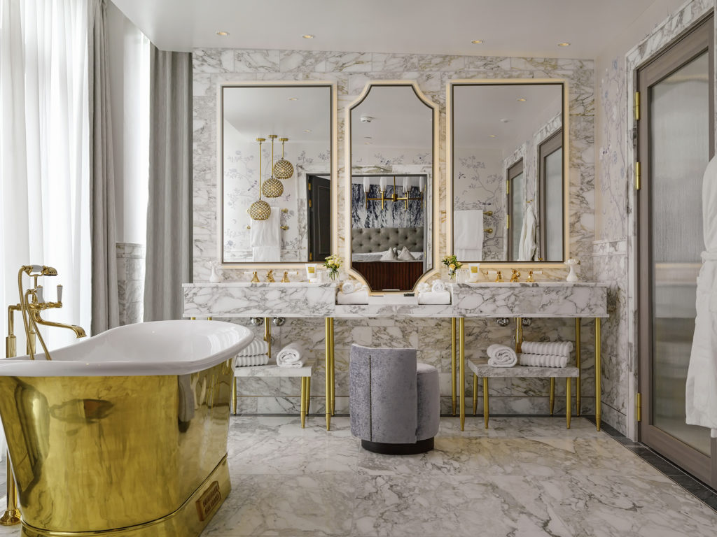 Bathroom in Tower Suite at Britannia Hotel