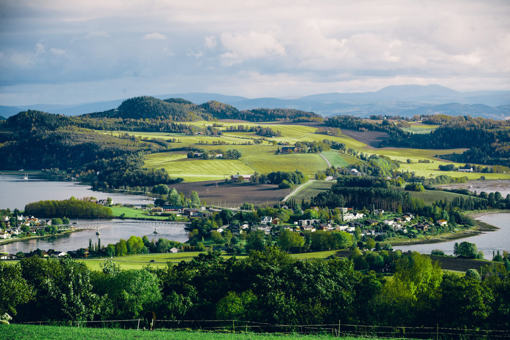 a view over the fjords in Inderøy