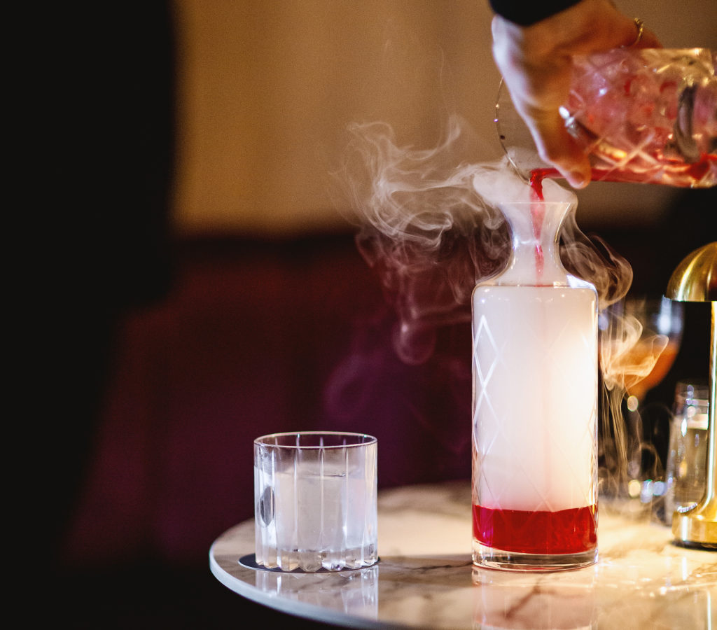 smoke cocktail Britannia Bar