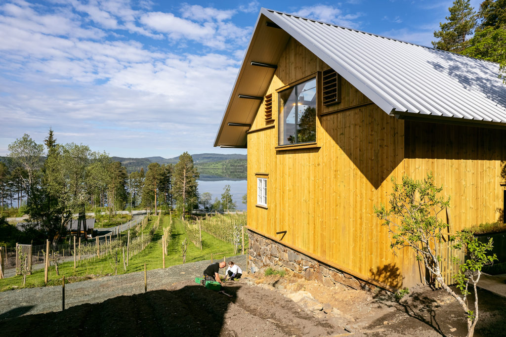 Braattan Gaard, Britannia hotel's farm kitchen outside of Trondheim, on the lake Jonsvatnet