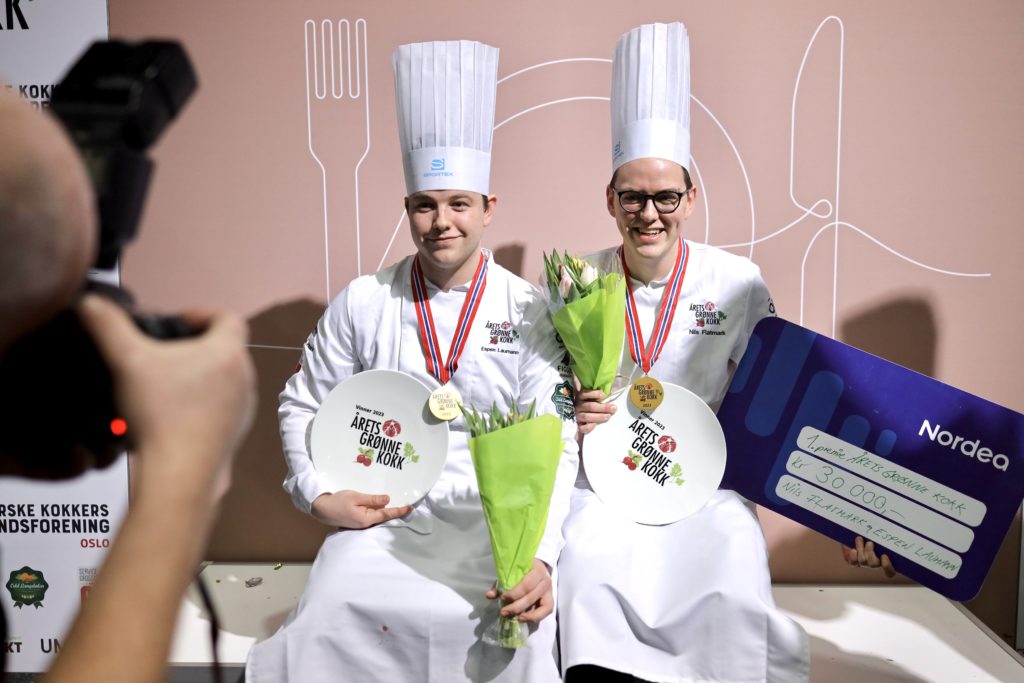Winner of Green Chef of the Year 2023: Nils Flatmark and Espen Laumann